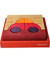 Grimm's Set Costruzioni Rosso - Macchina - Legno - 1+ anni Giochi Montessoriani