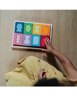 Grimm's Set Costruzioni Windows - Multicolore - Legno - 1+ anni Giochi Montessoriani