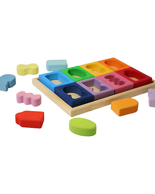 Grimm's Set Costruzioni Windows - Multicolore - Legno - 1+ anni Giochi Montessoriani