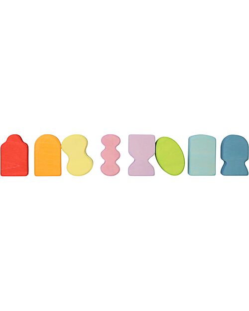 Grimm's Set Costruzioni Windows - Multicolore - Legno - 1+ anni Giochi Montessoriani