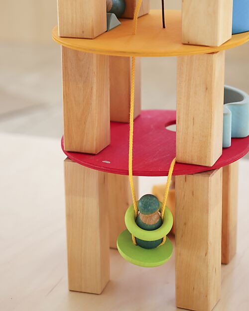 Grimm's Set Dischi Rotanti - Caldo Classico - Grimm's x Stapelstein Giochi di Equilibrio_