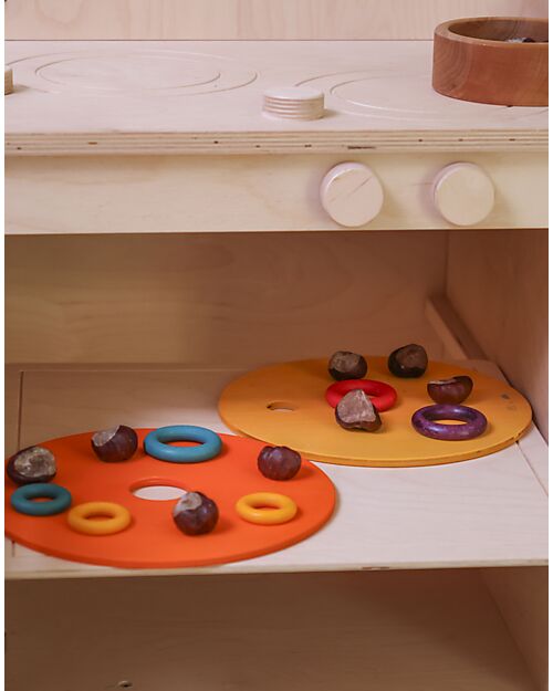 Grimm's Set Dischi Rotanti - Caldo Classico - Grimm's x Stapelstein Giochi di Equilibrio_