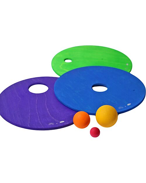 Grimm's Set Dischi Rotanti - Freddo Classico - Grimm's x Stapelstein Giochi di Equilibrio_