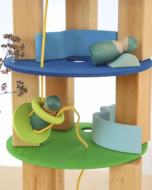 Grimm's Set Dischi Rotanti - Freddo Classico - Grimm's x Stapelstein Giochi di Equilibrio_