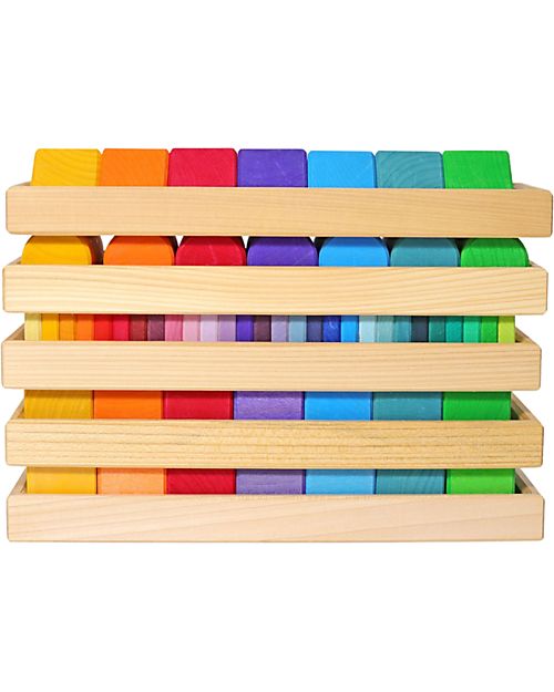 Grimm's Set Forme e Colori - Multicolor - Legno di Tiglio FSC Giochi Montessoriani