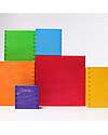 Grimm's Set Gioco Milleusi Quadrati Grande in Legno - Arcobaleno - 6 Pezzi Giochi Montessoriani
