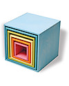 Grimm's Set Gioco Milleusi Quadrati in Legno, Colori Pastello - 6 Pazzi Giochi Montessoriani