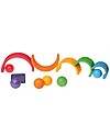 Grimm's Set Palline in Legno Colorate, 6 Pezzi Giochi Montessoriani