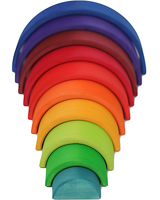 Grimm's Tunnel Arcobaleno - 10 pezzi - Scopri il Mondo dei Numeri! Giochi Montessoriani