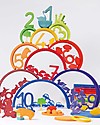 Grimm's Tunnel Arcobaleno - 10 pezzi - Scopri il Mondo dei Numeri! Giochi Montessoriani