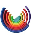 Grimm's Tunnel Arcobaleno - 10 pezzi - Scopri il Mondo dei Numeri! Giochi Montessoriani