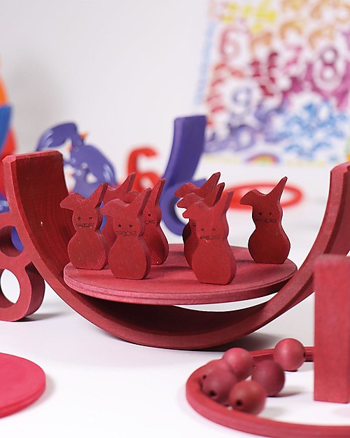 Grimm's Tunnel Arcobaleno - 10 pezzi - Scopri il Mondo dei Numeri! Giochi Montessoriani