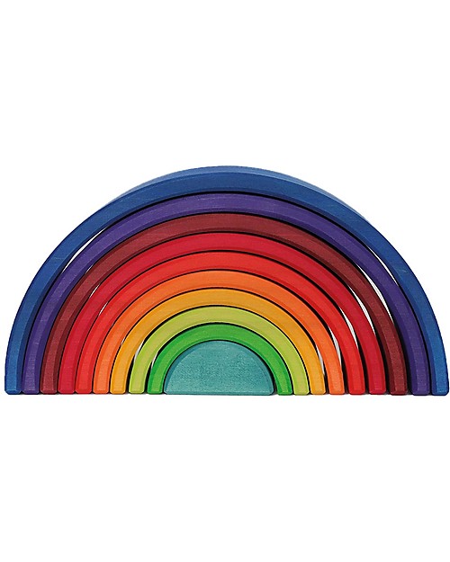 Grimm's Tunnel Arcobaleno - 10 pezzi - Scopri il Mondo dei Numeri! Giochi Montessoriani
