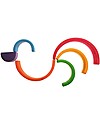 Grimm's Tunnel Arcobaleno, 6 Pezzi, Piccolo 10,5 cm Giochi Montessoriani