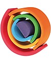 Grimm's Tunnel Arcobaleno, 6 Pezzi, Piccolo 10,5 cm Giochi Montessoriani