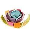 Grimm's Tunnel Arcobaleno - Colori Pastello - 12 pezzi - Grande, 38 cm Giochi Montessoriani