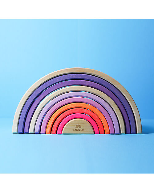 Grimm's Tunnel Arcobaleno - Neon Rosa - 10 pezzi - 14 cm Giochi Montessoriani