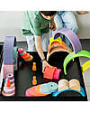 Grimm's Tunnel Arcobaleno - Neon Rosa - 10 pezzi - 14 cm Giochi Montessoriani
