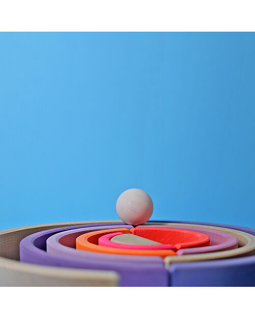 Grimm's Tunnel Arcobaleno - Neon Rosa - 10 pezzi - 14 cm Giochi Montessoriani