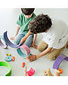 Grimm's Tunnel Arcobaleno - Neon Rosa - 10 pezzi - 14 cm Giochi Montessoriani
