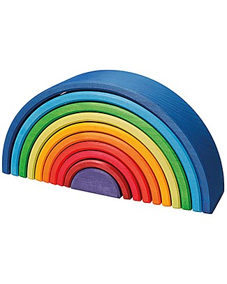 Grimm's Tunnel Arcobaleno Tramonto - 10 pezzi - Grande, 30 cm Mattoncini da costruzione