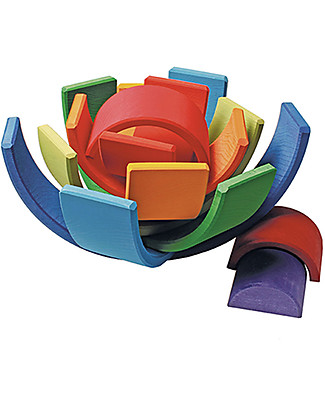 Grimm's Tunnel Arcobaleno Tramonto - 10 pezzi - Grande, 30 cm Mattoncini da costruzione