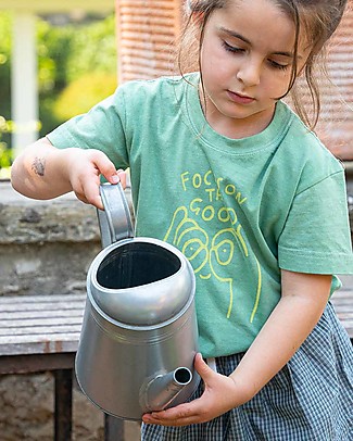 Growing Together T-Shirt Focus On The Good - Verde Clorofilla - Cotone Bio e Tinte Naturali T-shirt