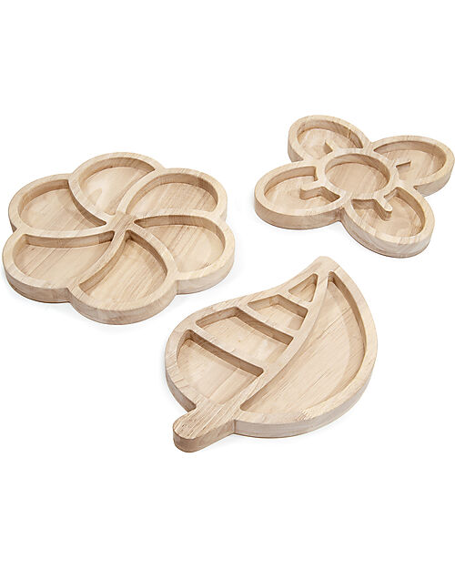 Guide Craft Gioco 3 Vassoi di Smistamento - Naturale - Classifica e Suddividi gli Oggetti Giochi Sensoriali_