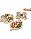 Guide Craft Gioco 3 Vassoi di Smistamento - Naturale - Classifica e Suddividi gli Oggetti Giochi Sensoriali_