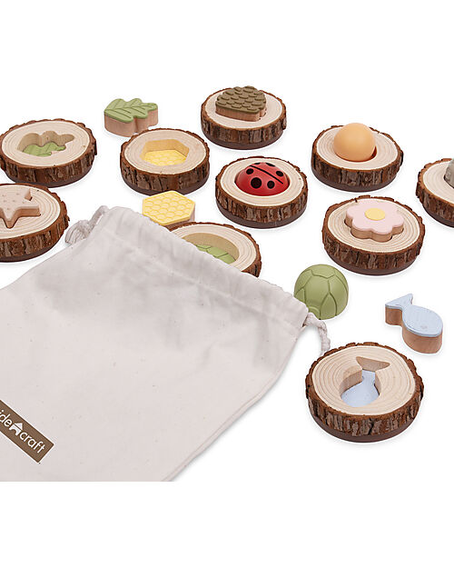 Guide Craft Gioco Nature Feel and Find - 24 Pezzi - Natura e le Sue Forme Giochi Sensoriali_