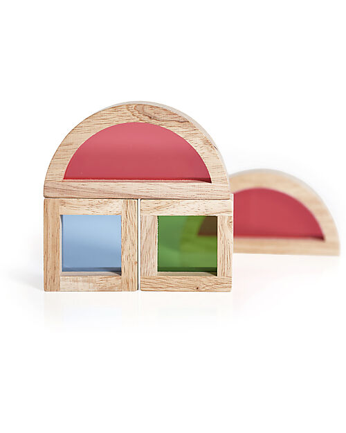 Guide Craft Set 20 Blocchi Arcobaleno Junior - Colori Primari - Apprendimento STEM Giochi Sensoriali_