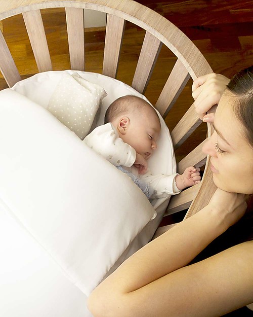 Guum Barcelona Miniguum, Culla Trasformabile in Legno, Bambù - Diventa cesto portagiochi o tavolino! Culle e Ceste