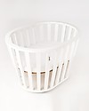 Guum Barcelona Miniguum, Culla Trasformabile in Legno, Bianco - Diventa cesto portagiochi o tavolino! Culle e Ceste