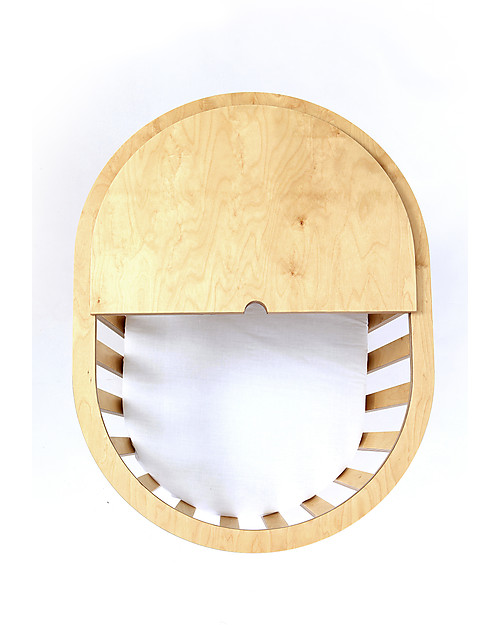 Guum Barcelona Miniguum, Culla Trasformabile in Legno Naturale - Diventa cesto portagiochi o tavolino! Culle e Ceste