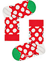 Happy Socks Pacco Regalo Bimbo - 3 Paia di Calzini Natalizi Calzini