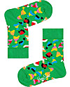Happy Socks Pacco Regalo Bimbo - 3 Paia di Calzini Natalizi Calzini