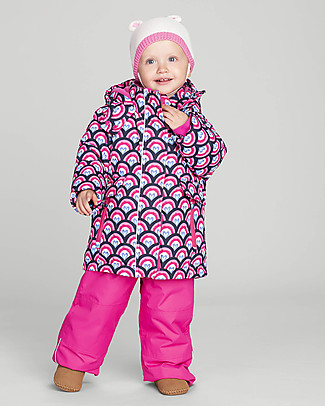 Hatley Completo da Neve Baby Giacca Impermeabile + Salopette Imbottite, Arcobaleni Cappotti