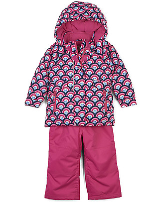 Hatley Completo da Neve Baby Giacca Impermeabile + Salopette Imbottite, Arcobaleni Cappotti