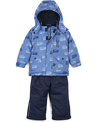 Hatley Completo da Neve Baby Giacca Impermeabile + Salopette Imbottite, Orsi Polari Cappotti