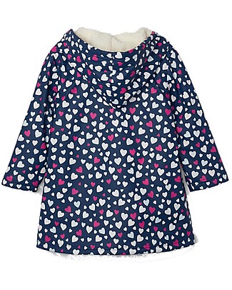 Hatley Giacca Impermeabile Colour Changing - Cuori - Cambia colore con la pioggia! Giacche