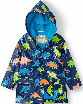 Hatley Impermeabile Colour Changing - Dinosauri - Cambia Colore con la Pioggia! Giacche
