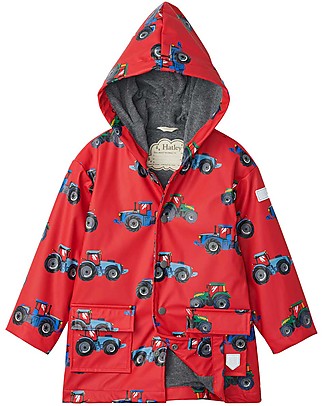 Hatley Impermeabile - Farm Tractors - Resistente Fuori Comodo e Caldo Dentro Giacche