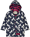 Hatley Impermeabile Foderato Cambia Colore, Cavalli - Fodera Morbida e Calda, senza PVC Cappotti