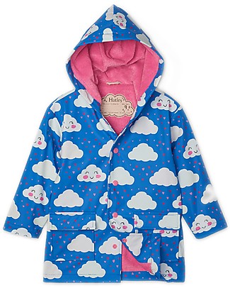 Hatley Impermeabile Foderato Cambia Colore - Nuvolette - Fodera Morbida e Calda Senza PVC Giacche