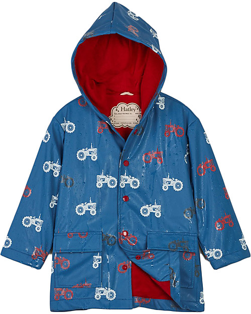 Hatley Impermeabile Foderato Cambia Colore, Trattori - Fodera Morbida e Calda, senza PVC Impermeabili