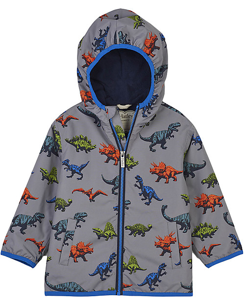 Hatley Impermeabile Foderato in Microfibra, Dinos - Cuciture termosaldate, Fodera Morbida e Calda, Senza PVC Impermeabili