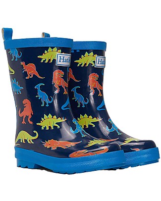Hatley Linework Dinos Shiny Rain Boots Stivali Pioggia