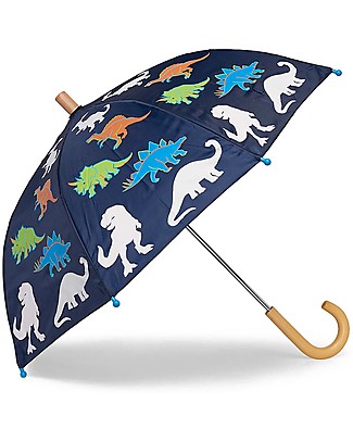 Hatley Ombrello Colour Changing - Linework Dinos - Cambia Colore con la Pioggia! Ombrelli e Calosce