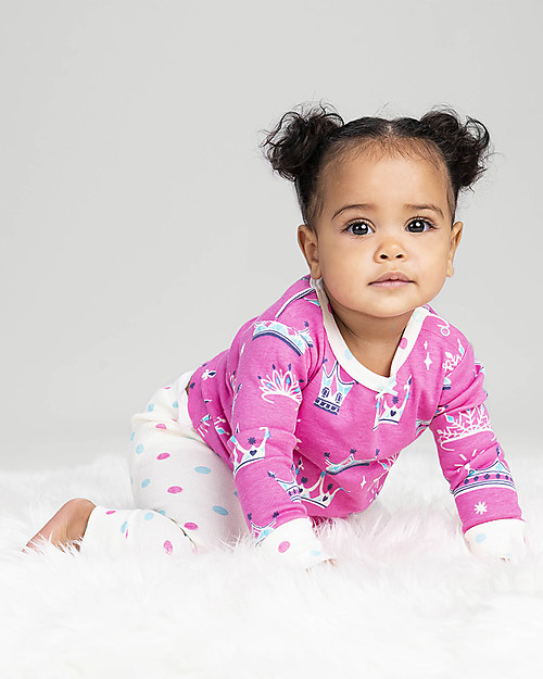Hatley Pigiama Baby Maniche Lunghe con Applique, Principessa  - 100% cotone bio Pigiami