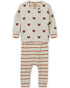 Hatley Pigiama Baby Maniche Lunghe con Applique, Volpe  - 100% cotone bio Pigiami